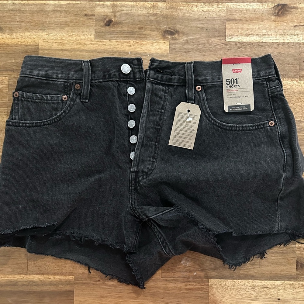 Levi's Women's Dark Denim Jean Shorts